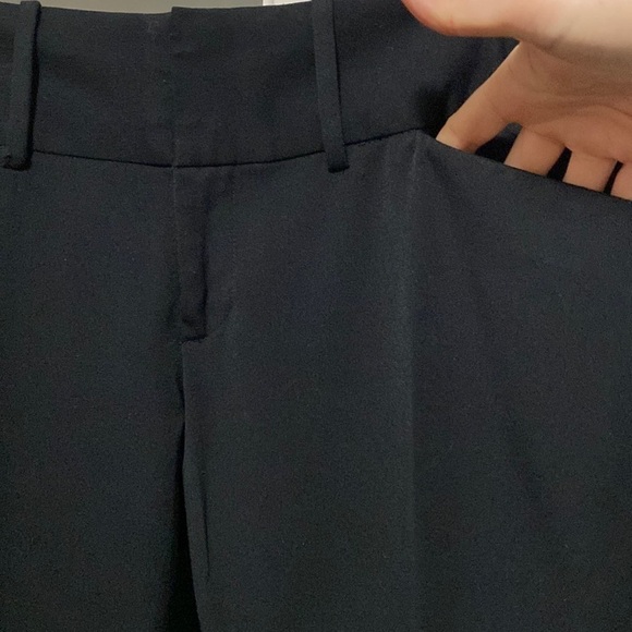 Maurices Black Wide Band Stretch Dress Pants Trousers Bootcut Flare Like New 7/8 - Picture 10 of 16
